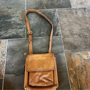 Vintage Fossil Leather Crossbody Purse
